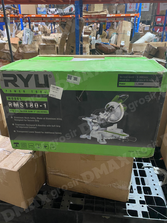 RYU RMS180-1 MITER SAW SLIDING 7" RMS 180-1 MESIN POTONG KAYU NILON ALUMUNIUM 7 INCH
