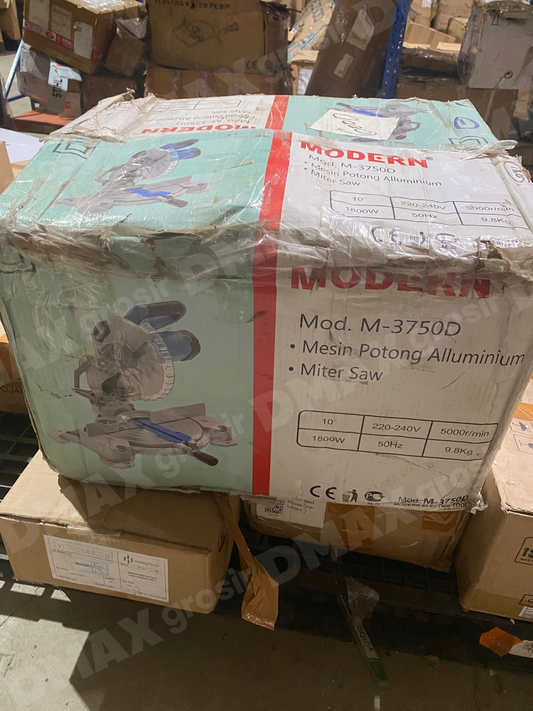 Miter Saw Modern M3750D Ukuran 10" Mesin Potong Aluminium 10 Inch merk Modern M3750D