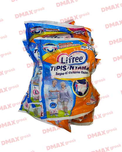 Lifree Popok Celana Dewasa Renceng Sachet 8pcs